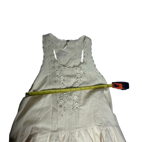 NWOT Free People Ivory Sunset Embellished Treasure Lace Tunic xs - Picture 11 of 13